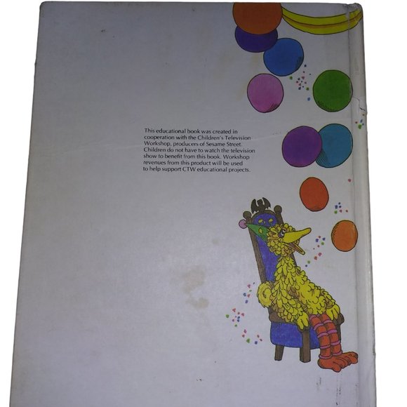 VTG Sesame Street The Count Counts A Party Hardcover Book Golden Press 1980 - Picture 2 of 10